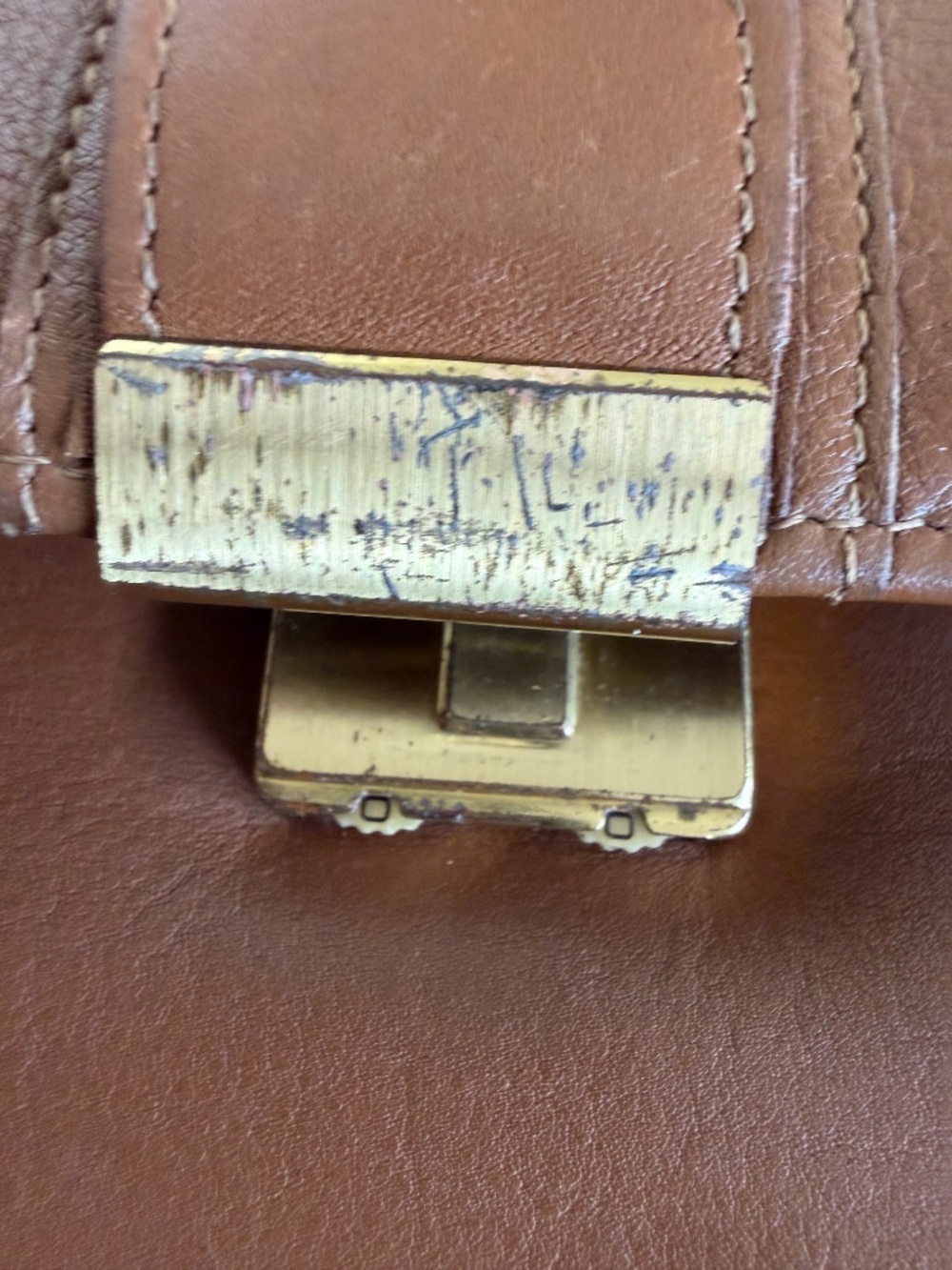 Vintage Cole Haan Leather Messenger Bag - Picture 11 of 15